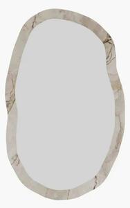 Oglinda perete LOSSA, bej cu efect de marmura, 52x86 cm
