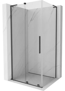 Mexen Velar L, cabină de duș cu ușă glisantă 110 x 70 cm, sticlă transparentă de 8 mm, grafit lustruit, 871-110-070-03-66