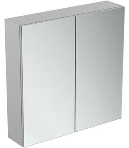 Dulap suspendat cu 2 usi si oglinda Ideal Standard MirrorLight, 70 cm, gri mat