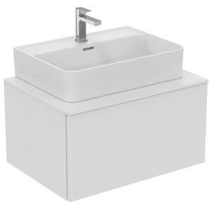 Dulap baie suspendat Ideal Standard Adapto pentru lavoar, 70 cm, alb lucios, blat cu decupaj Alb lucios