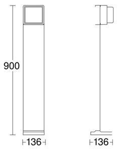 Steinel LED lampă exterioară reglabilă cu senzor GL 85 SC 900 LED/9W/230V IP44