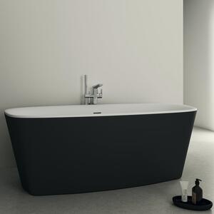 Cada baie freestanding Ideal Standard Dea, 170x75 cm, alb negru mat