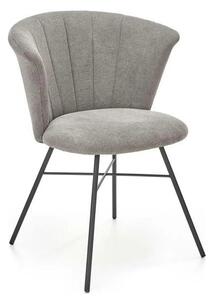 Scaun K459, gri/negru, stofa clasica/metal, 60x59x78 cm
