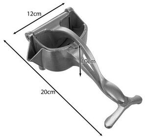 Storcator manual pentru stors fructe, otel inoxidabil, 20x12x10 cm, argintiu