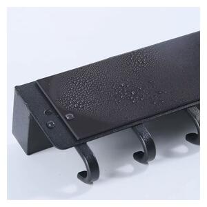 Raft universal cu 6 carlige agatare, magnetic, design minimalist, 5x8.5x24.5 cm