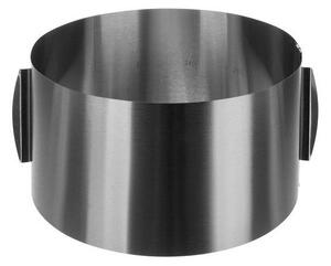 Forma de tort, diametru reglabil 16-30 cm, inaltime 15 cm, otel inoxidabil