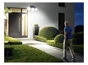 Lampa solara de exterior, 180 LED-uri, senzor de miscare 8-10 m, 1800 mAh, IP65, 3 segmente, 550 lm, 6000-7000K, 8W