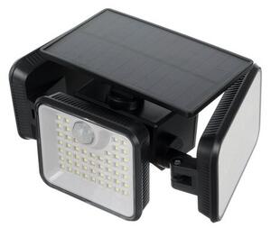 Lampa solara de exterior, 180 LED-uri, senzor de miscare 8-10 m, 1800 mAh, IP65, 3 segmente, 550 lm, 6000-7000K, 8W