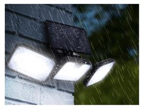 Lampa solara de exterior, 180 LED-uri, senzor de miscare 8-10 m, 1800 mAh, IP65, 3 segmente, 550 lm, 6000-7000K, 8W