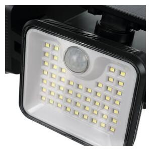 Lampa solara de exterior, 180 LED-uri, senzor de miscare 8-10 m, 1800 mAh, IP65, 3 segmente, 550 lm, 6000-7000K, 8W