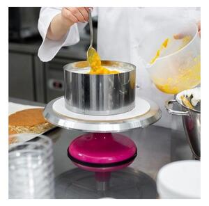 Forma de tort reglabila 16-30 cm, capacitate 14 L, inaltime 20 cm, argintie