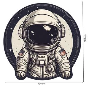 PIPPER. Autocolant circular de perete „Astronaut” mărimea: 60cm