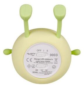 Lampa de veghe, LED SMD alb cald, incarcare USB C, 15 lm, 800mah, silicon verde
