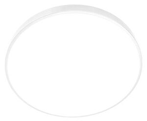 Plafoniera LED, diametru 78 cm, lumina reglabila 3000-6500K, 11.360 lm, control telecomanda si aplicatie, otel si PC, alb