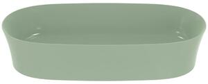 Lavoar pe blat verde lucios 60 cm, oval, fara preaplin, Ideal Standard Ipalyss Verde lucios