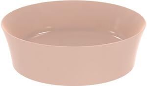 Lavoar pe blat roz lucios 40 cm, rotund, fara preaplin, Ideal Standard Ipalyss Roz lucios