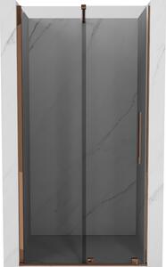 Mexen Velar, usa de dus culisanta pentru deschidere 100 cm, sticla gri 8 mm, aur roz, 871-100-000-41-60