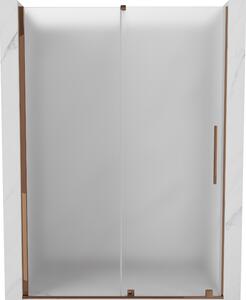 Mexen Velar, usa de dus culisanta pentru deschidere 150 cm, sticla mat 8 mm, aur roz, 871-150-000-31-60