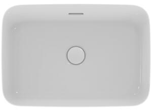 Lavoar pe blat alb lucios 55 cm, dreptunghiular, cu preaplin, Ideal Standard Ipalyss Alb lucios