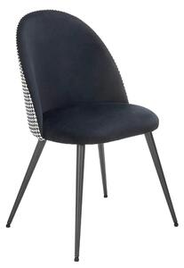 Scaun K478, stofa alb/negru, 49x54x84 cm