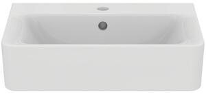 Lavoar suspendat alb 55 cm, orificiu baterie si preaplin, Ideal Standard Connect Space Cube