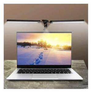 Lampa de birou dubla, 168 LED-uri, lumina 3200K-6000K, intensitate ajustabila, brat reglabil, 24W, 2200 lm