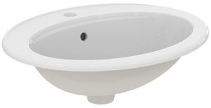 Lavoar incastrat alb 56 cm, oval, orificiu baterie si preaplin, Ideal Standard Eurovit