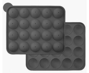 Matrita din silicon pentru produse de cofetarie, 20 de orificii, 22.5x18.5x4 cm, gri