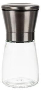 Set 2 rasnite de mana pentru sare si piper, 190 ml, reglabile, metal, sticla