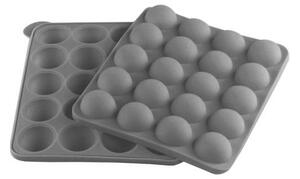 Matrita din silicon pentru produse de cofetarie, 20 de orificii, 22.5x18.5x4 cm, gri