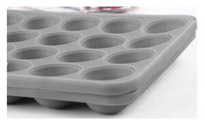 Matrita din silicon pentru produse de cofetarie, 20 de orificii, 22.5x18.5x4 cm, gri
