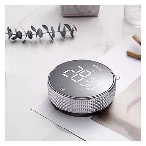 Cronometru electronic de bucatarie, afisaj LED, control volum, magnet, negru