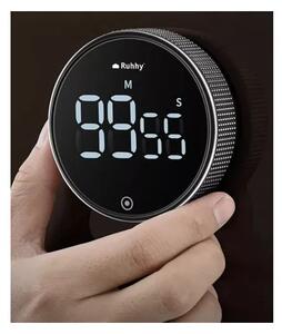 Cronometru electronic de bucatarie, afisaj LED, control volum, magnet, negru