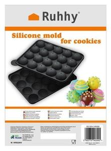 Matrita din silicon pentru produse de cofetarie, 20 de orificii, 22.5x18.5x4 cm, gri