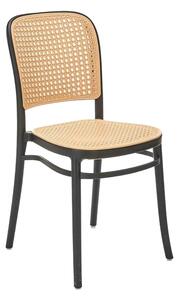 Scaun K483, bej/negru, polipropilena, 41x52x86 cm