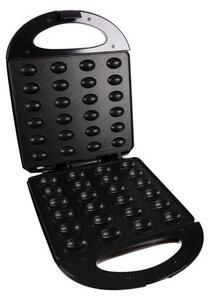Aparat pentru preparare forme nuci, placi neaderente, 1600W, maner neincalzitor, negru