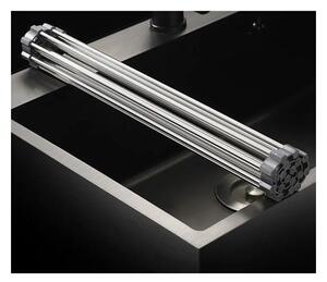 Scurgator de vase multifunctional, pliabil, 29.5 x 47.8 cm, silicon si metal