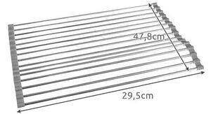 Scurgator de vase multifunctional, pliabil, 29.5 x 47.8 cm, silicon si metal