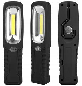 Lampa LED pentru atelier, magnet si carlig, 3W, 6500K, 230 lm, IP20, alimentare cu baterii