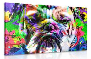 Tablou pop-art buldog