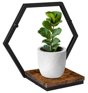 Suport plante suspendat, constructie hexagonala din otel, sarcina maxima 5 kg