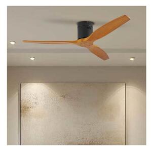 Ventilator de tavan ZEVENTI SPELLO Wi-Fi Tuya negru/stejar + telecomandă