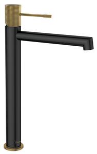 Sapho Sapho, baterie SOLARIS de sine stătătoare fără priză, înalt, negru/auriu mat, WD006G