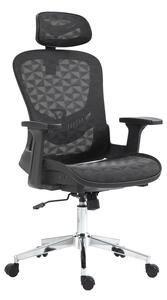 Scaun manager Mergi plasa neagra 62x63x120 cm