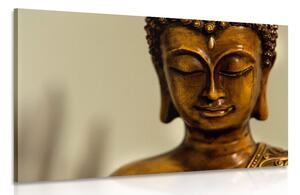 Tablou cap de Buddha din brondz