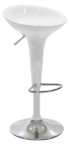 Scaun bar Felice inaltime ajustabila baza alba-crom 40x43x84 cm