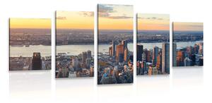 Tablou 5-piese panorama orașului New York