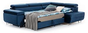 Canapea de colț cu funcție de dormit Annabelle Dreapta - gri Sawana 21