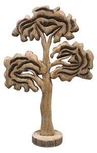 Decoratiune de masa Ethelia copac lemn de mango natural 45x11x43 cm