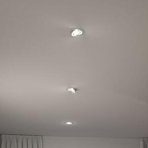 Paulmann Lampă de încastrare LED Aumus White Select CCT albă, set 3 bucăți, reglabil, Alb, Camera de zi / sufragerie, Aluminiu, Modern, Plafon încastrat